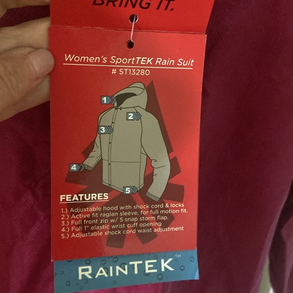 Sports Tek Rain jacket COMPASS 360 - Picture 3 of 8